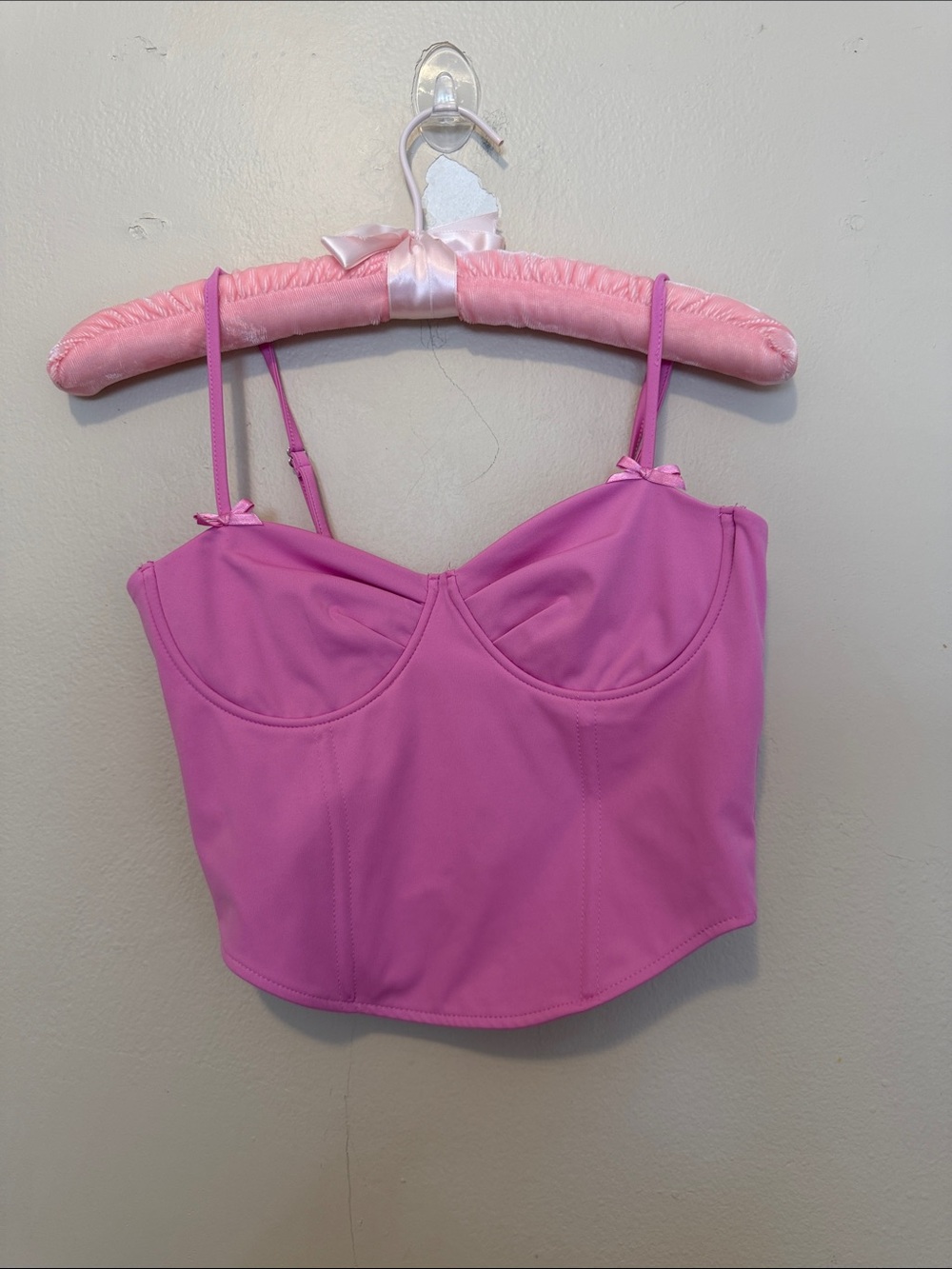 Forever 21 Pink Bustier Crop Top